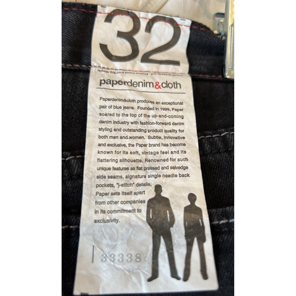 Paper Denim & Cloth Women's black Sophia Trouser jeans straight leg NWT mid-rise - Picture 6 of 12